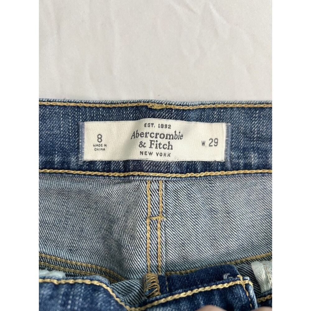 Abercrombie & Fitch Distressed Cutoff Jean Shorts Womens Size 29 Blue Comfort - Picture 3 of 7